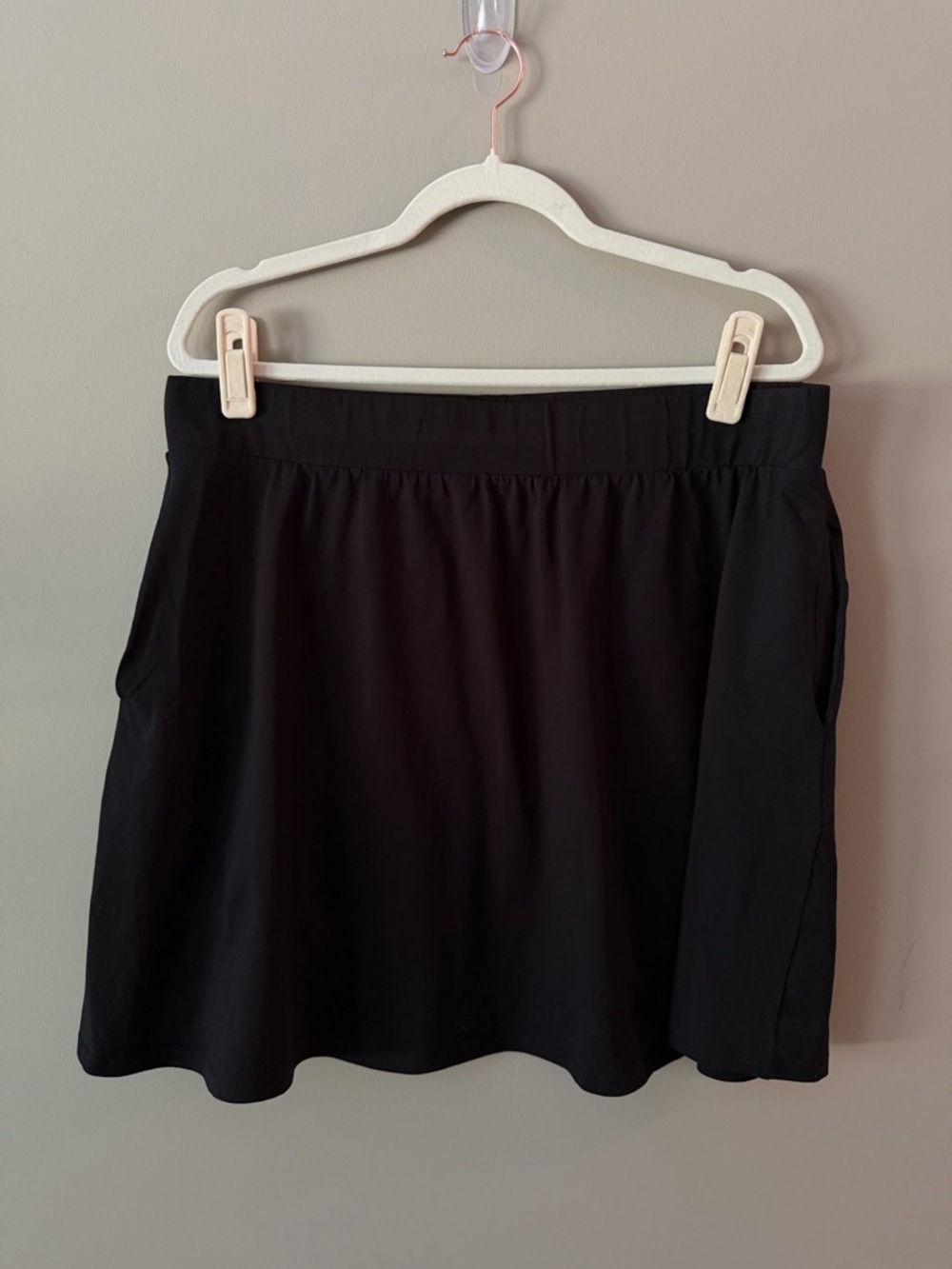 Pact Black Mini Skirt with Side Pockets